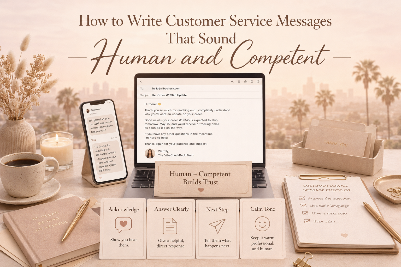 How to Write Customer Service Messages That Sound Human and Competent