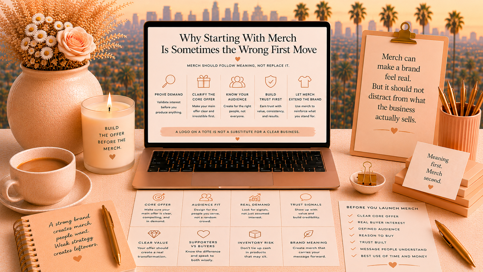 Why Starting With Merch Is Sometimes the Wrong First Move